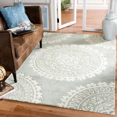 Safavieh Bella Hand Made Area Rug, Grey / Ivory Contemporary Style Non-shedding In Gray