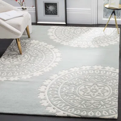 Safavieh Bella Hand Made Area Rug, Grey / Ivory Contemporary Style Non-shedding In Gray