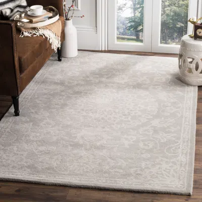 Safavieh Bella Hand Made Area Rug, Grey / Silver Traditional Style Non-shedding In Gray