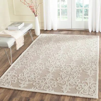 Safavieh Bella Hand Made Area Rug, Sand / Ivory Traditional Style Non-shedding In Neutral