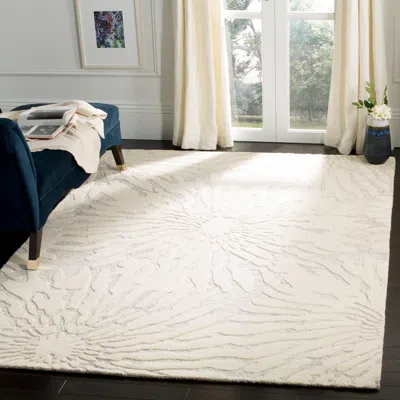 Safavieh Bella Hand Made Area Rug, Silver / Ivory Contemporary Style Non-shedding In Neutral