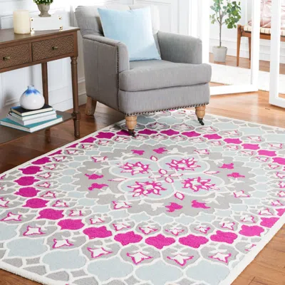 Safavieh Bellagio Hand Made Area Rug, Grey / Ivory Bohemian Style Non-shedding In Multi