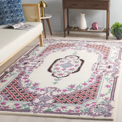 Safavieh Bellagio Hand Made Area Rug, Ivory Traditional Style Non-shedding In Multi