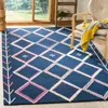 Safavieh Bellagio Hand Made Area Rug, Navy / Multi Bohemian Style Non-shedding In Blue