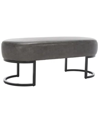 Safavieh Bellezza Oval Bench In Grey