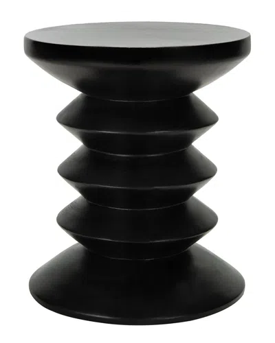 Safavieh Benaya Indoor/outdoor Concrete Accent Stool In Black
