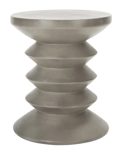 SAFAVIEH SAFAVIEH BENAYA INDOOR/OUTDOOR CONCRETE ACCENT STOOL
