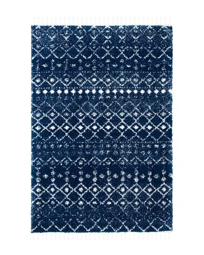 Safavieh Berber Fringe Shag Area Rug In Navy