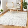 Safavieh Berber Fringe Shag Machine Made Area Rug, Ivory / Grey Bohemian Style Easy Care In Gray