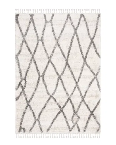 Safavieh Berber Fringe Shag Polypropylene Rug In White
