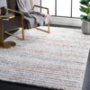 Safavieh Berber Shag Machine Made Area Rug, Blue Rust / Ivory Shag / Flokati Style Easy Care In Blue