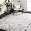 Safavieh Berber Shag Machine Made Area Rug, Grey / Ivory Shag / Flokati Style Easy Care In Gray