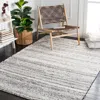 Safavieh Berber Shag Machine Made Area Rug, Grey / Ivory Shag / Flokati Style Easy Care In Gray