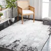 Safavieh Berber Shag Machine Made Area Rug, Light Grey / Dark Grey Shag / Flokati Style Easy Care In Gray