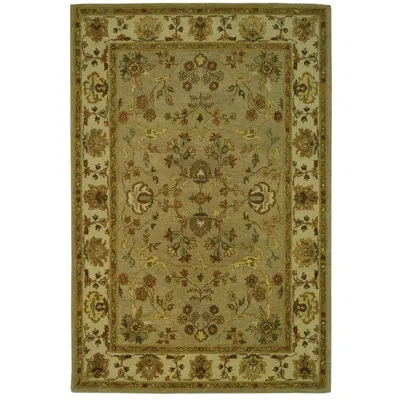 Safavieh Bergama Hand Tufted Wool Oriental Rug In Ivory;khaki