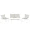 Safavieh Berkane 4 Pc Outdoor Set In Gray