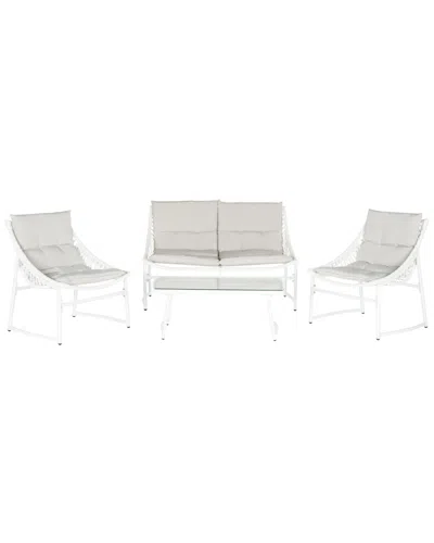 Safavieh Berkane 4 Pc Outdoor Set In Gray
