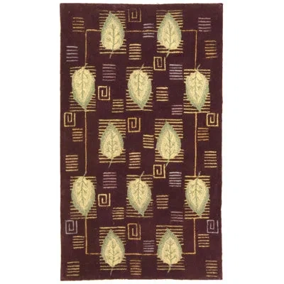 Safavieh Berkley Wool Pile Floral Rug In Purple