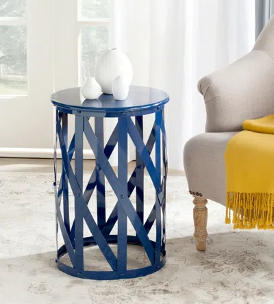 Safavieh Bertram Stool In Blue