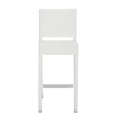 Safavieh Bethel Patio Collection Bar Stool In White