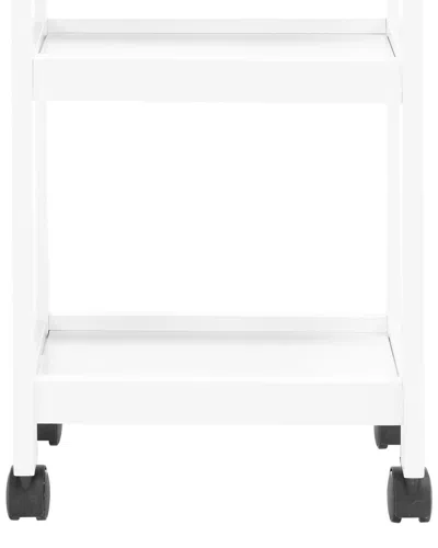 Safavieh Bevin 2 Shelf Kitchen Cart In White