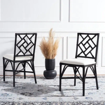 Safavieh Bhumi Accent Chair W/ Cushion In Black