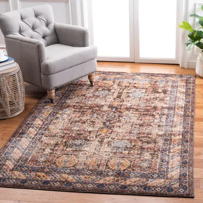 Safavieh Bijar Machine Made Area Rug, Brown / Ivory Traditional Style Easy Care