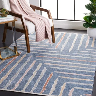 Safavieh Blair Washable Blr222m Flat Weave Blue / Multi Washable Rug