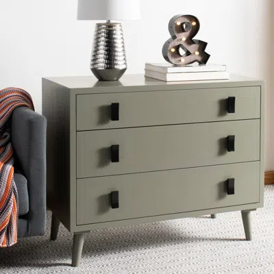 Safavieh Blaize 3 Drawer Chest In Green