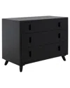 Safavieh Blaize 3 Drawer Chest In Black