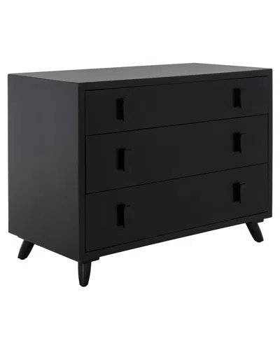 Safavieh Blaize 3 Drawer Chest In Black