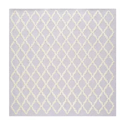 Safavieh Blake Geometric Hand-tufted Wool Rug In Purple