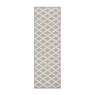 Safavieh Blake Geometric Hand-tufted Wool Rug In Silver