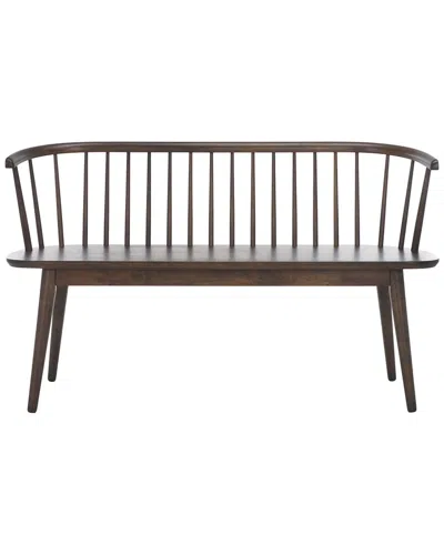 Safavieh Blanchard Spindle Bench In Brown