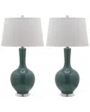Safavieh Set Of 2 Blanche Gourd Ceramic Table Lamps