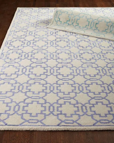 Safavieh Bloom Lace Rug, 8' X 10' In Aqua/cream