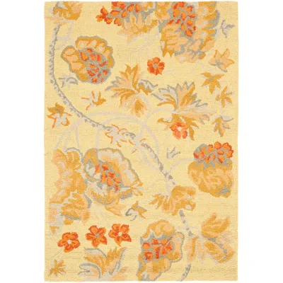 Safavieh Blossom Blm922a Collection 4'x6' Area Rug In Gold