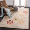 Safavieh Blossom Hand Made Area Rug, Beige / Multi Country Floral Style Non-shedding In Multi