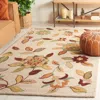 Safavieh Blossom Hand Made Area Rug, Beige / Multi Country Floral Style Non-shedding