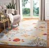 Safavieh Blossom Hand Made Area Rug, Blue / Multi Country Floral Style Non-shedding