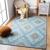 Safavieh Blossom Hand Made Area Rug, Blue / Yellow Traditional Style Non-shedding In Blue