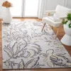 Safavieh Blossom Hand Made Area Rug, Grey / Yellow Country Floral Style Non-shedding In Gray