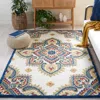 Safavieh Blossom Hand Made Area Rug, Ivory / Green Traditional Style Non-shedding In Blue