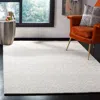 Safavieh Blossom Hand Made Area Rug, Silver / Ivory Bohemian Style Non-shedding In Neutral