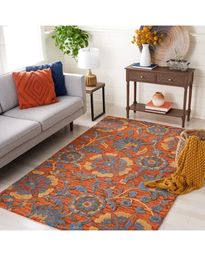 Safavieh Blossom Terri Hand Tufted Rug In Orange