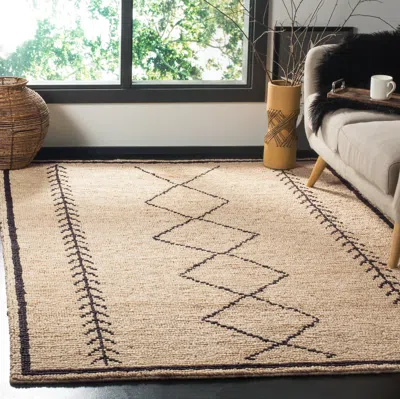 Safavieh Bohemian Hand Made Area Rug, Ivory / Black Bohemian Style Non-shedding In Neutral