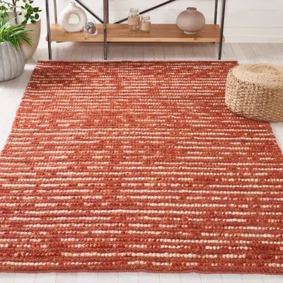 Safavieh Bohemian Hand Made Area Rug, Rust / Multi Contemporary Style Non-shedding