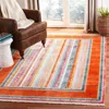 Safavieh Bokhara Machine Made Area Rug, Orange / Blue Bohemian Style Easy Care In Orange