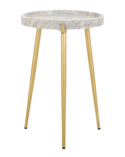 Safavieh Bonn Marble Side Table In Neutral