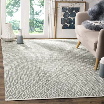 Safavieh Boston Flat Weave Area Rug, Grey Contemporary Style Easy Care In Gray